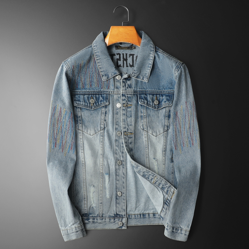 ยี่ห้อVINTAGEล้างDENIMแจ็คเก็ต - Streetwear Brand Denim บทวิจารณ์และราคา