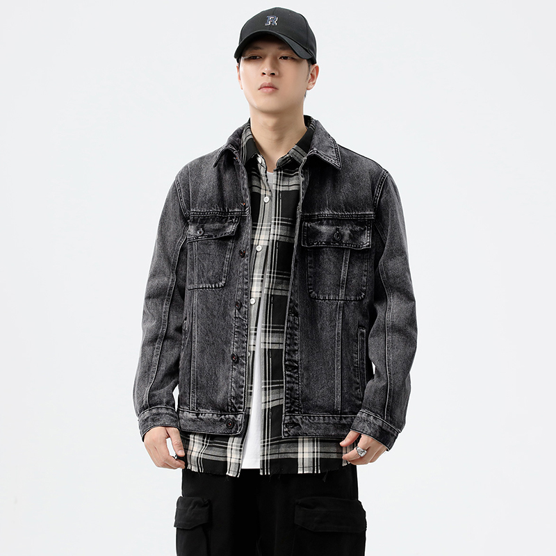 เสื้อแจ็คเก็ตยีนส์ทรงหลวมสไตล์ - Streetwear Brand Denim บทวิจารณ์และราคา