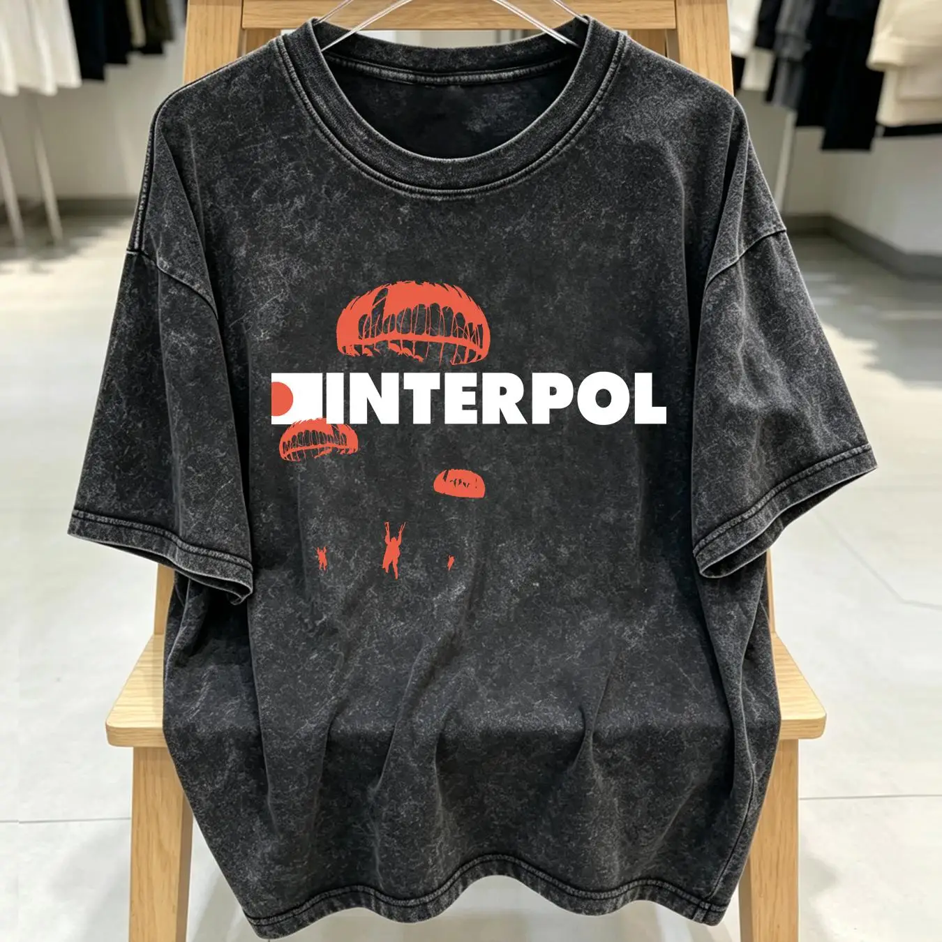 เสื้อยืดฟอก Interpol วงร็อก ผ้ - Streetwear Brand Vintage บทวิจารณ์และราคา