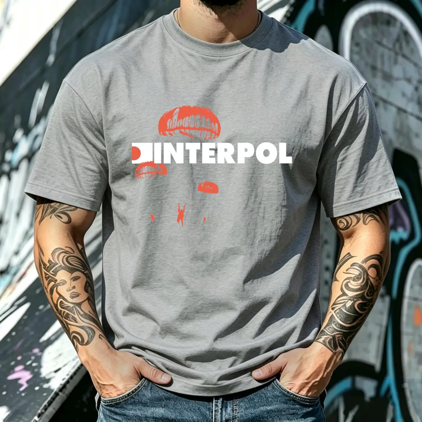 เสื้อยืดฟอก Interpol วงร็อก ผ้ - Streetwear Brand Vintage บทวิจารณ์และราคา